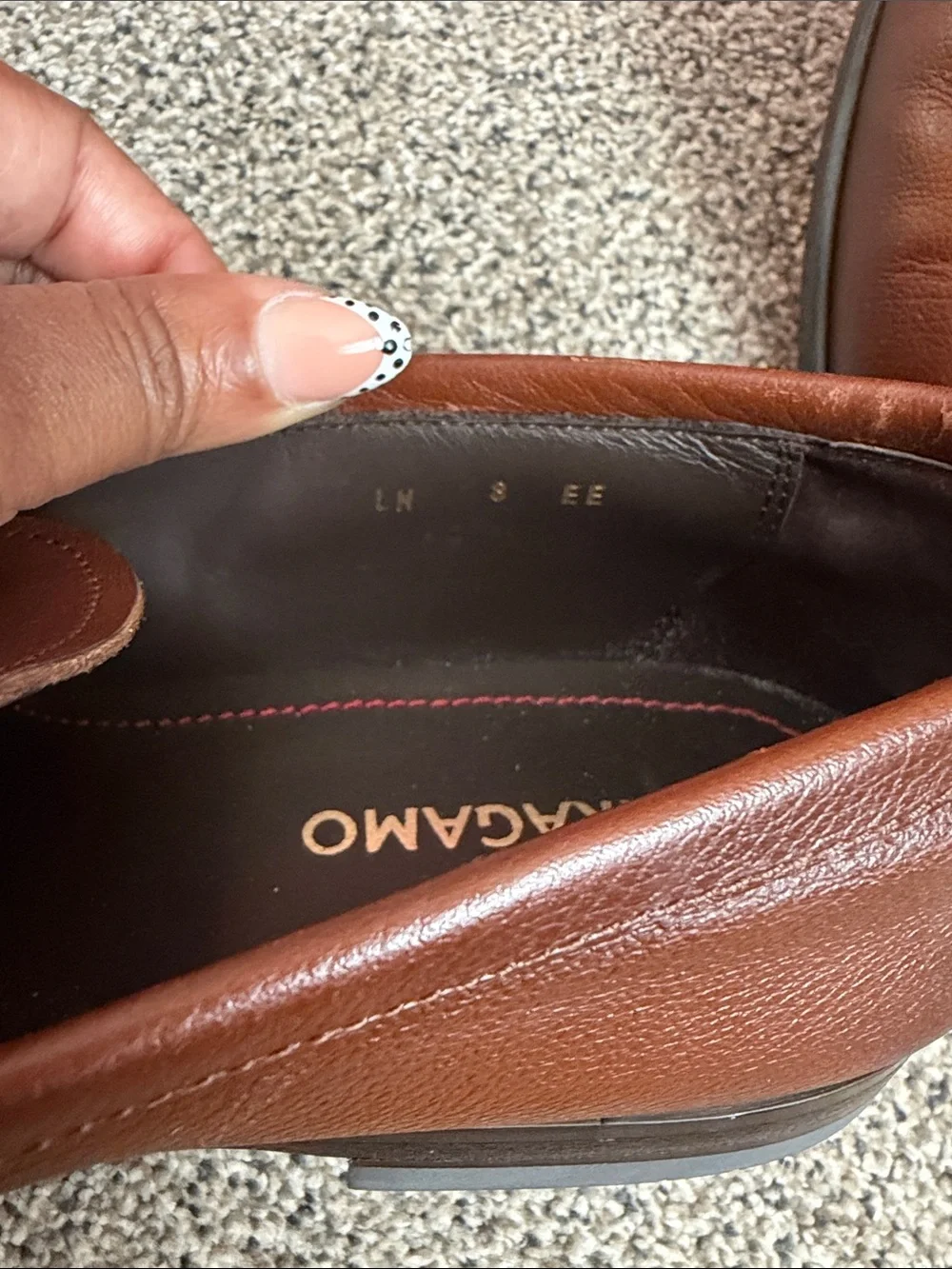 Salvatore Ferragamo Brown Leather Bit-Detail Slip-On Loafers